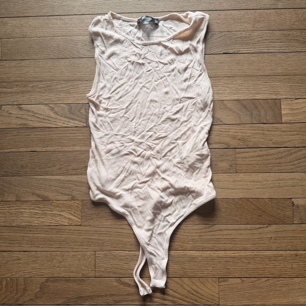 Missguided white bodysuit US4 #bodysuit